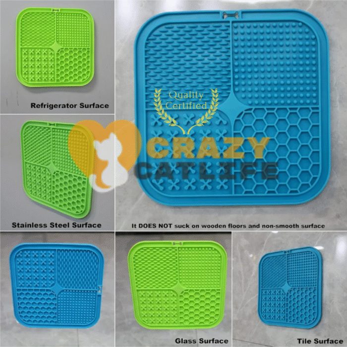 crazycatlife's suction imposed cat & dog licking silicon mat suction imposed cat & dog licking silicon mat